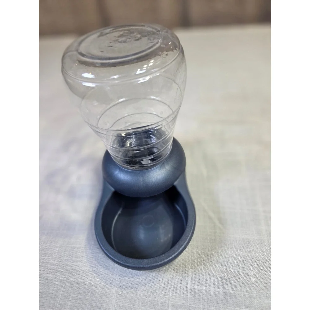 Petmate Replendish Gravity Waterer with Microban Gray Small Pet Water Dispenser